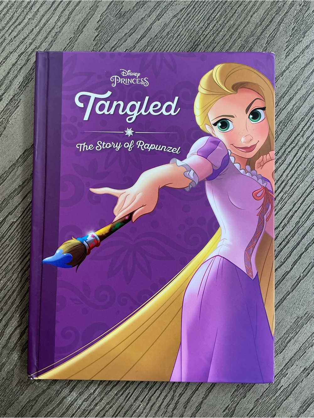 Disney Princess Tangled Rapunzel Hardcover - Purple & Yellow